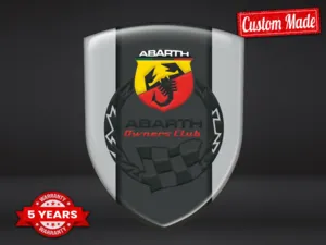Fiat Abarth Pegatinas Silicona Auto Diseño Máximo Estilo Pro Duradero